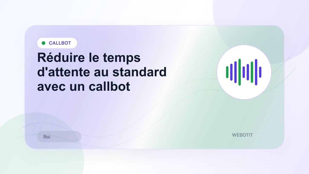 Illustration éditoriale pour Réduire le temps d'attente au standard avec un callbot