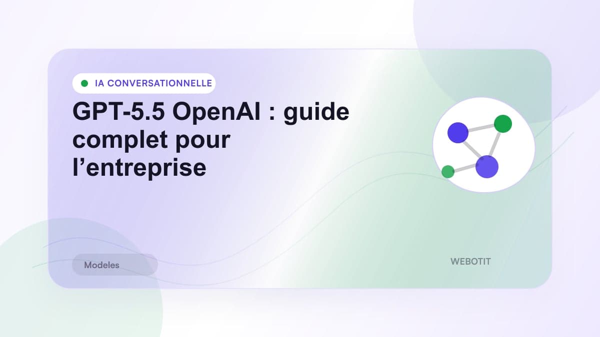 Illustration éditoriale pour GPT-5.5 OpenAI : guide complet pour l’entreprise