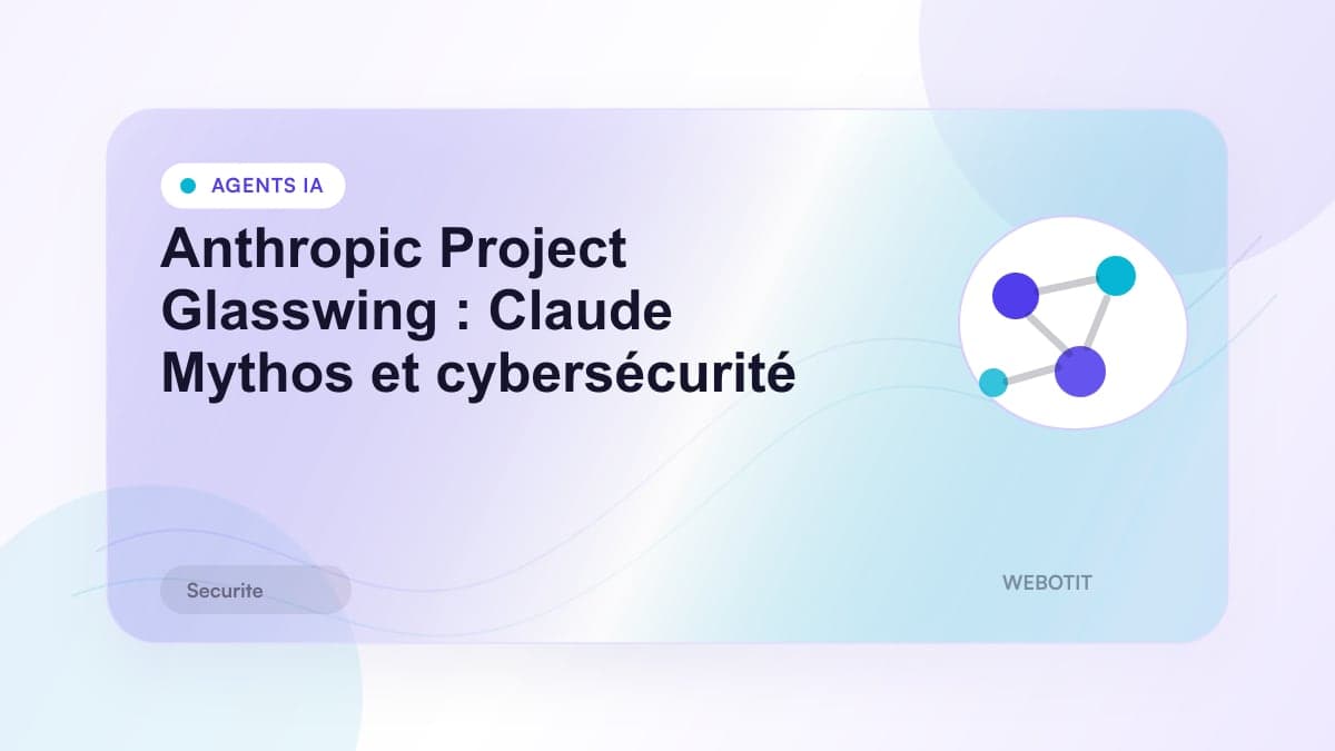 Illustration éditoriale pour Anthropic Project Glasswing : Claude Mythos et cybersécurité