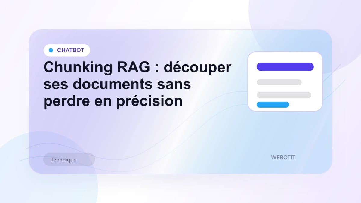 Illustration éditoriale pour Chunking RAG : découper ses documents sans perdre en précision