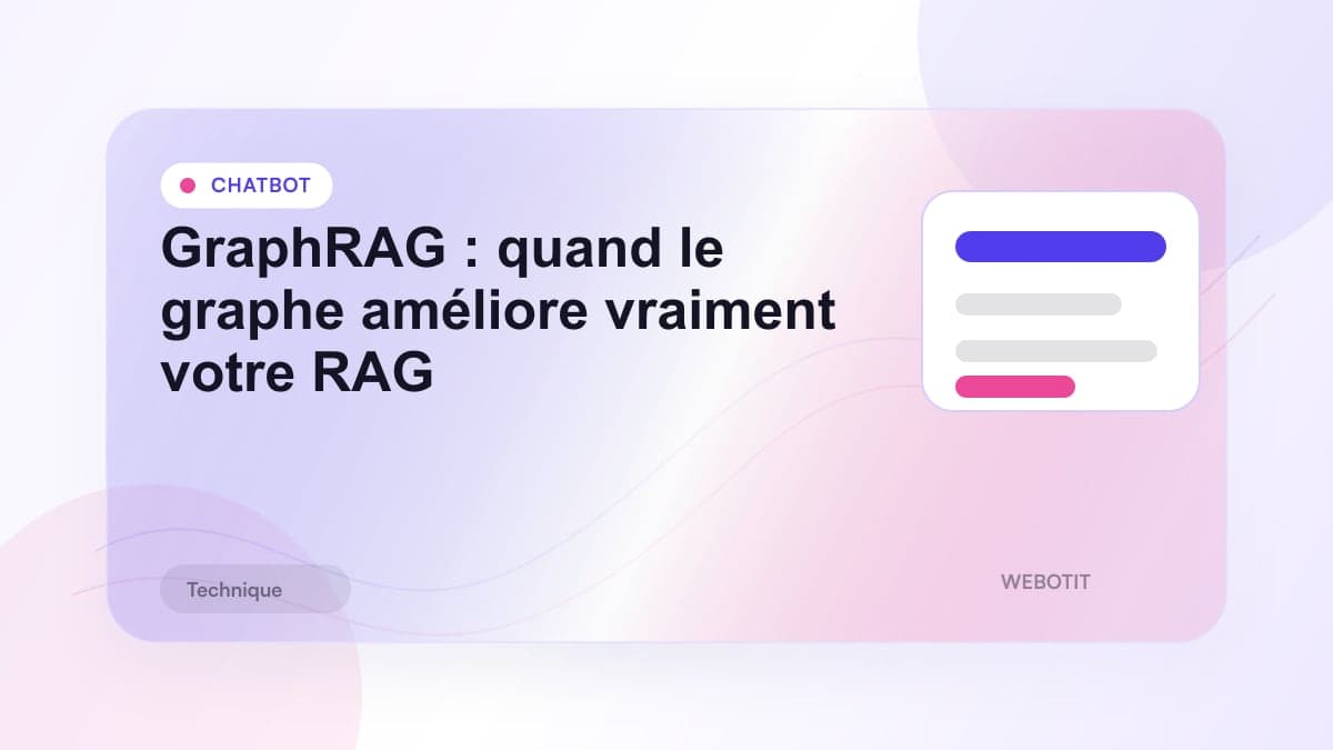 Illustration éditoriale pour GraphRAG : quand le graphe améliore vraiment votre RAG