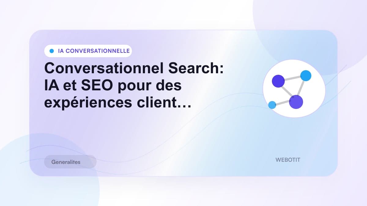 Illustration éditoriale pour Conversationnel Search: IA et SEO pour des expériences client…