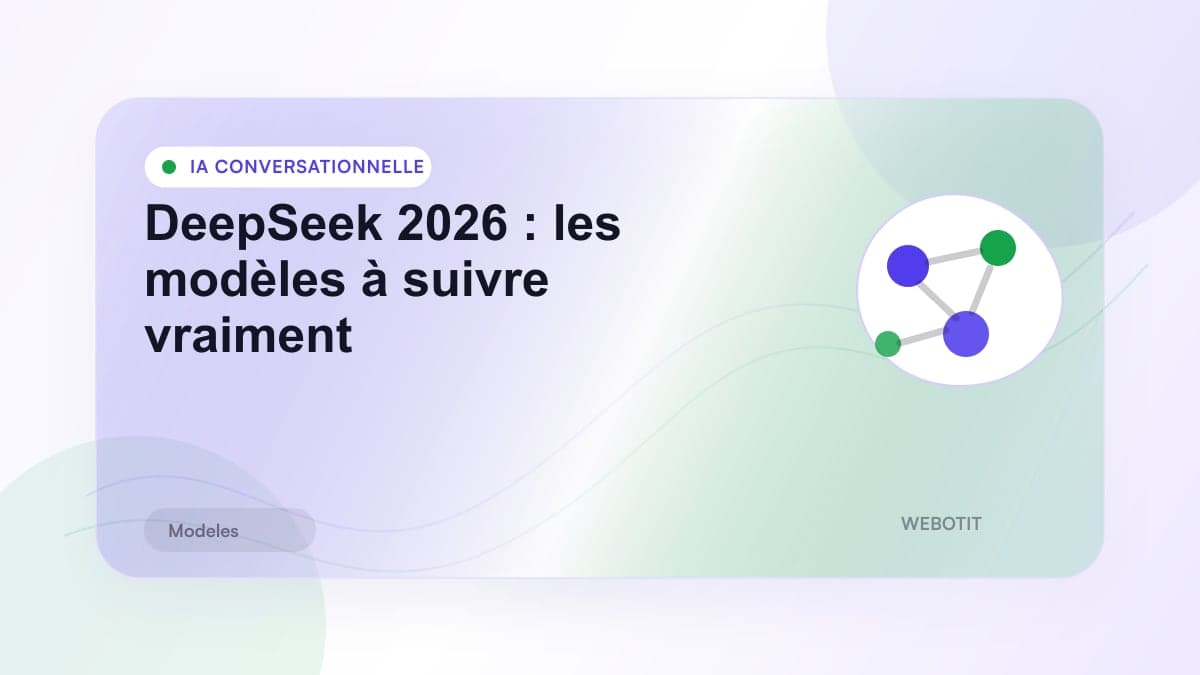 Illustration éditoriale pour DeepSeek 2026 : les modèles à suivre vraiment