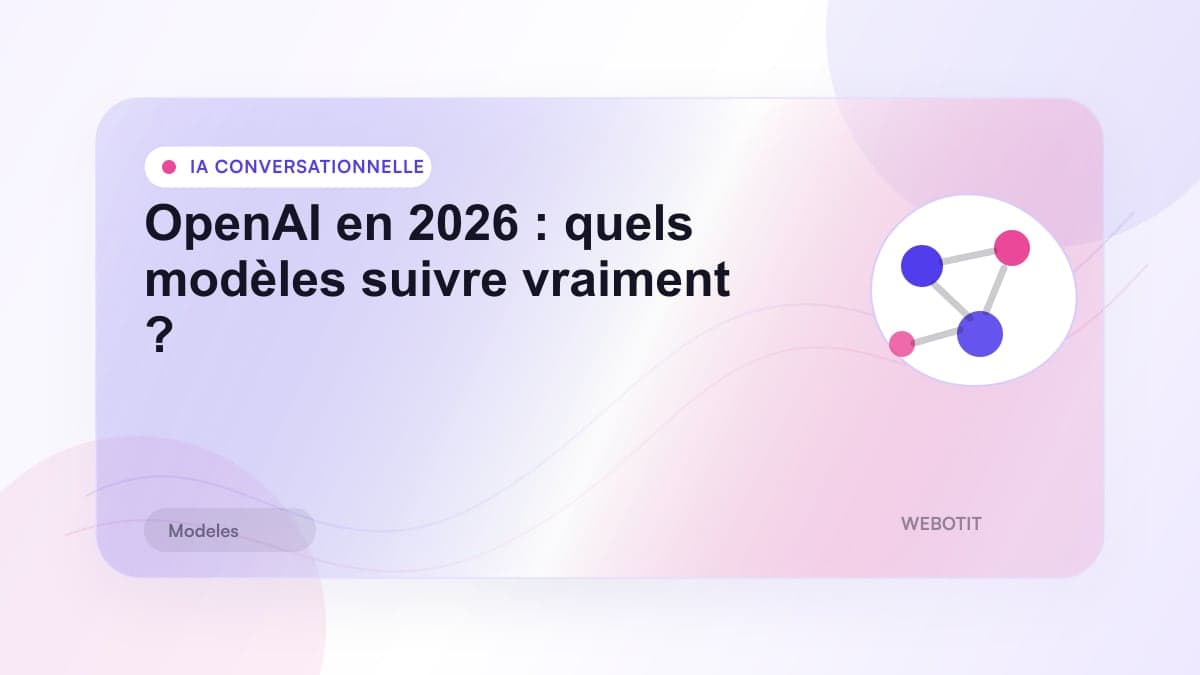 Illustration éditoriale pour OpenAI en 2026 : quels modèles suivre vraiment ?