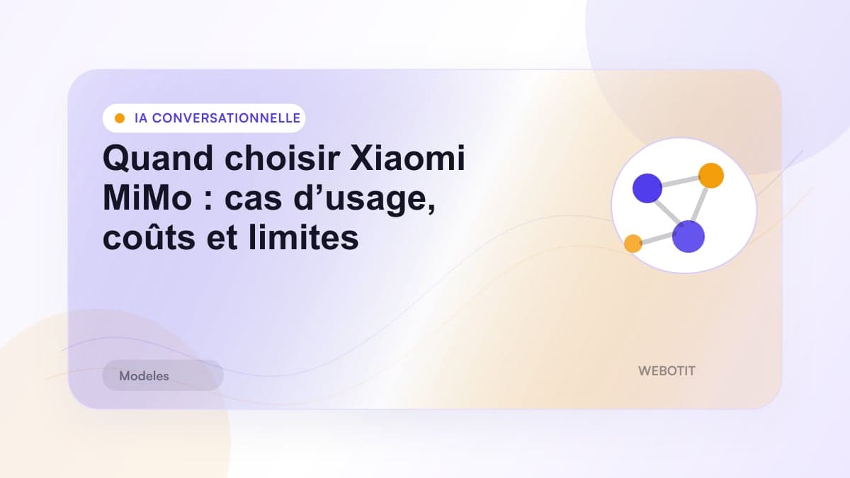 Illustration éditoriale pour Quand choisir Xiaomi MiMo : cas d’usage, coûts et limites