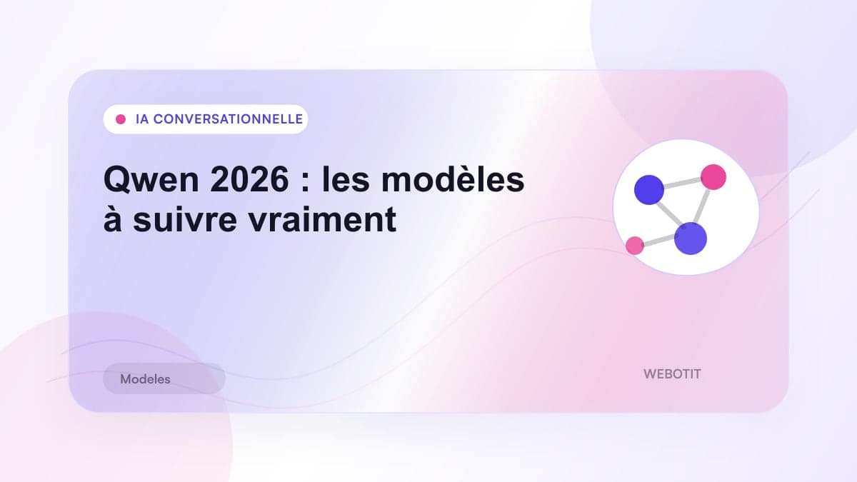 Illustration éditoriale pour Qwen 2026 : les modèles à suivre vraiment