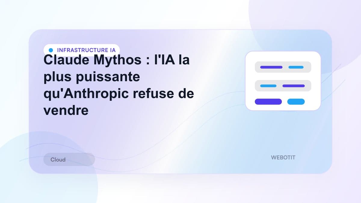 Illustration éditoriale pour Claude Mythos : l'IA la plus puissante qu'Anthropic refuse de vendre