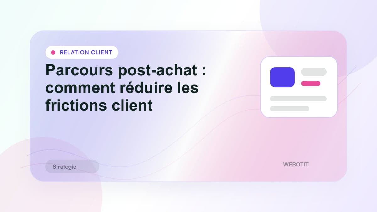 Illustration éditoriale pour Parcours post-achat : comment réduire les frictions client