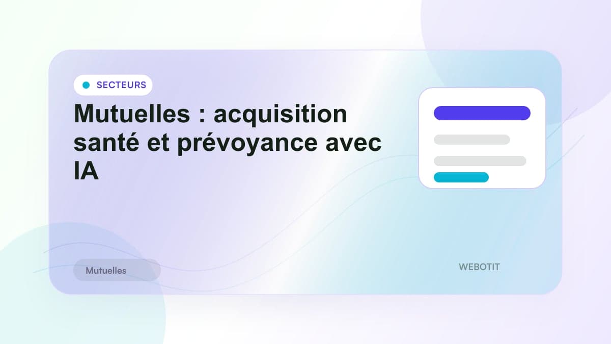 Illustration éditoriale pour Mutuelles : acquisition santé et prévoyance avec IA