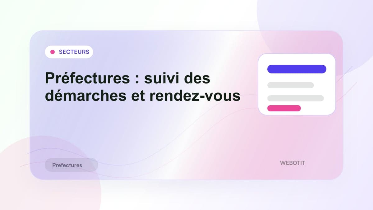 Illustration éditoriale pour Préfectures : suivi des démarches et rendez-vous