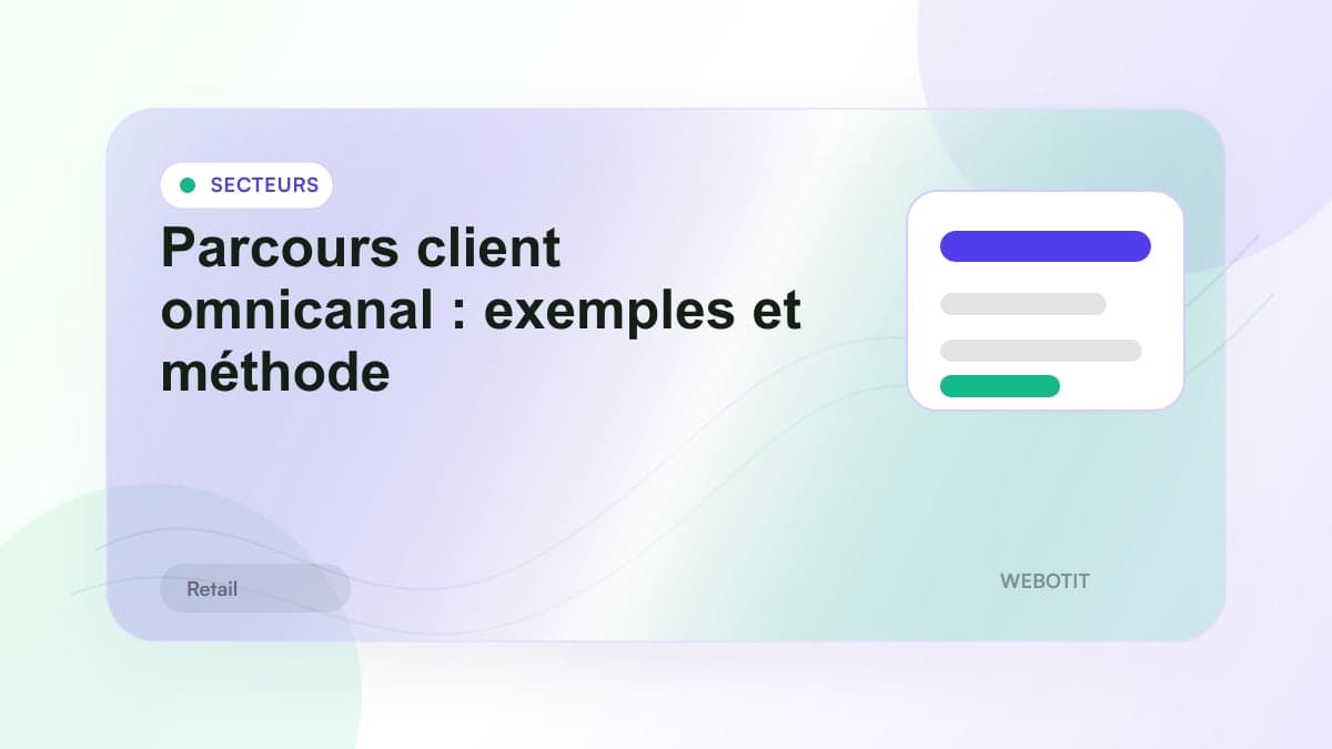 Illustration éditoriale pour Parcours client omnicanal : exemples et méthode