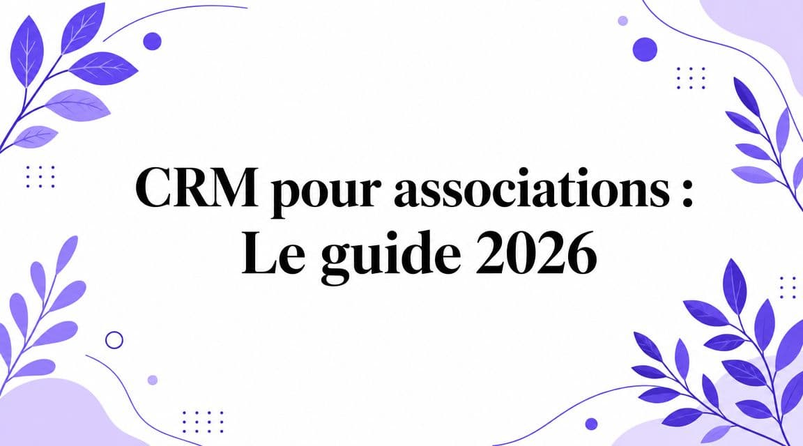 CRM pour associations : Le guide 2026