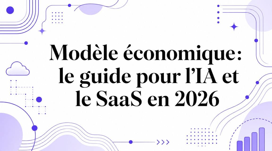 Modèle économique: le guide pour l'IA et le SaaS en 2026