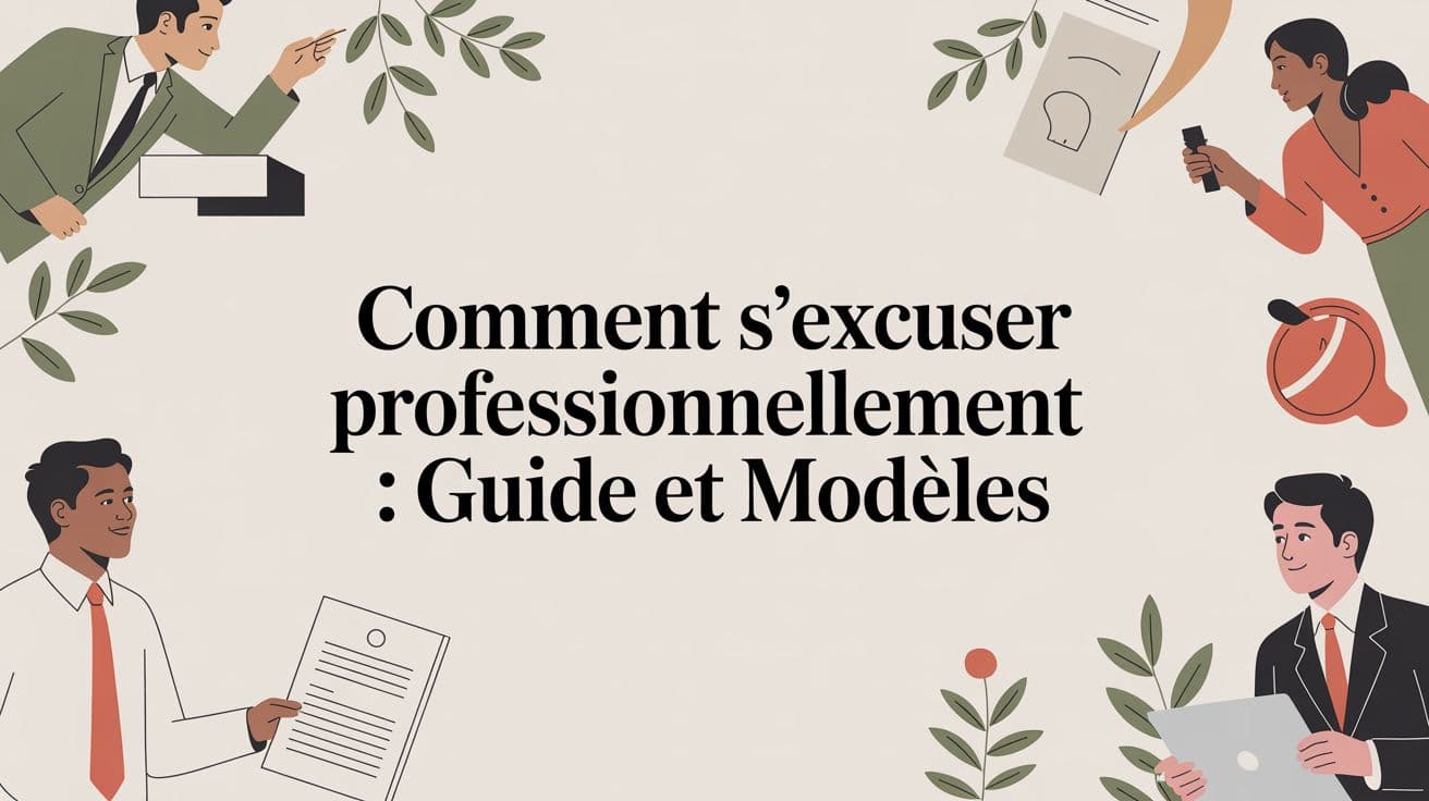 Comment s'excuser professionnellement : guide et modèles