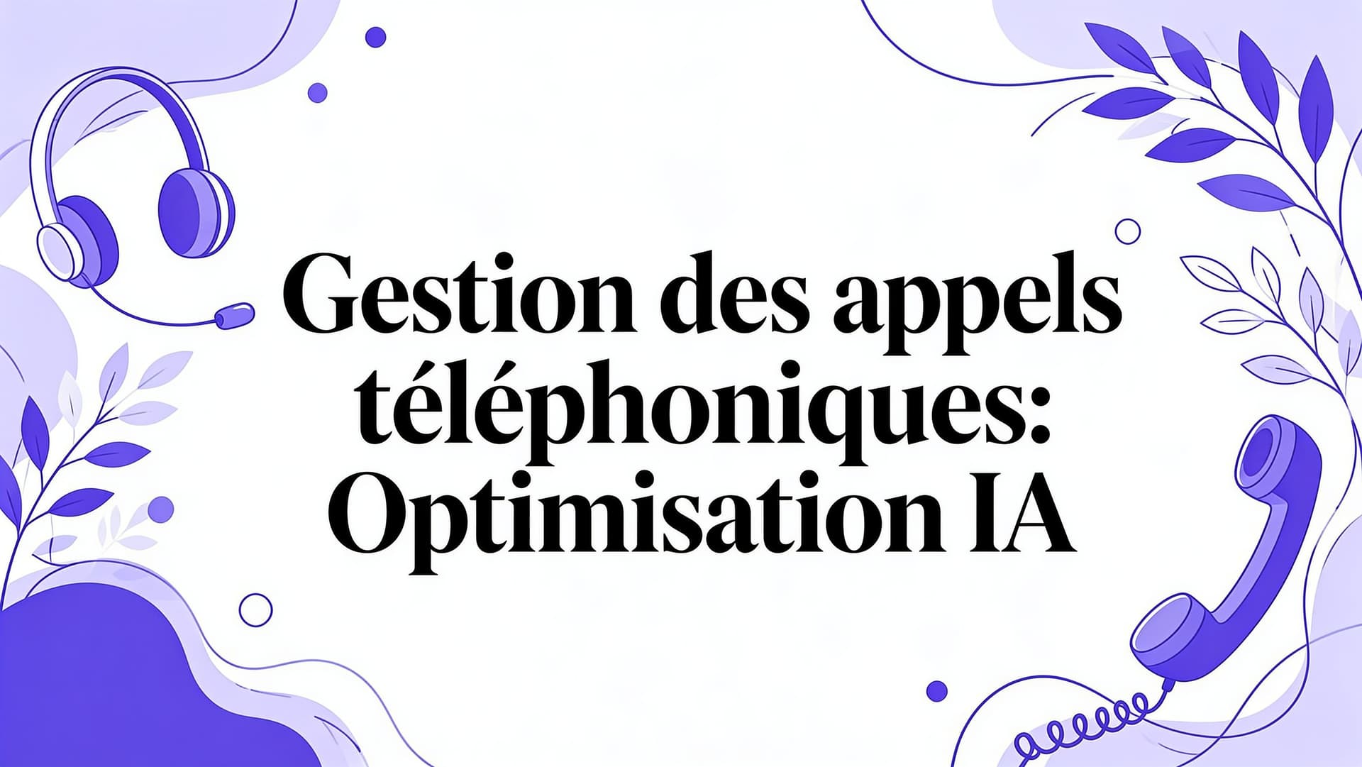 Gestion des appels téléphoniques: Optimisation IA du