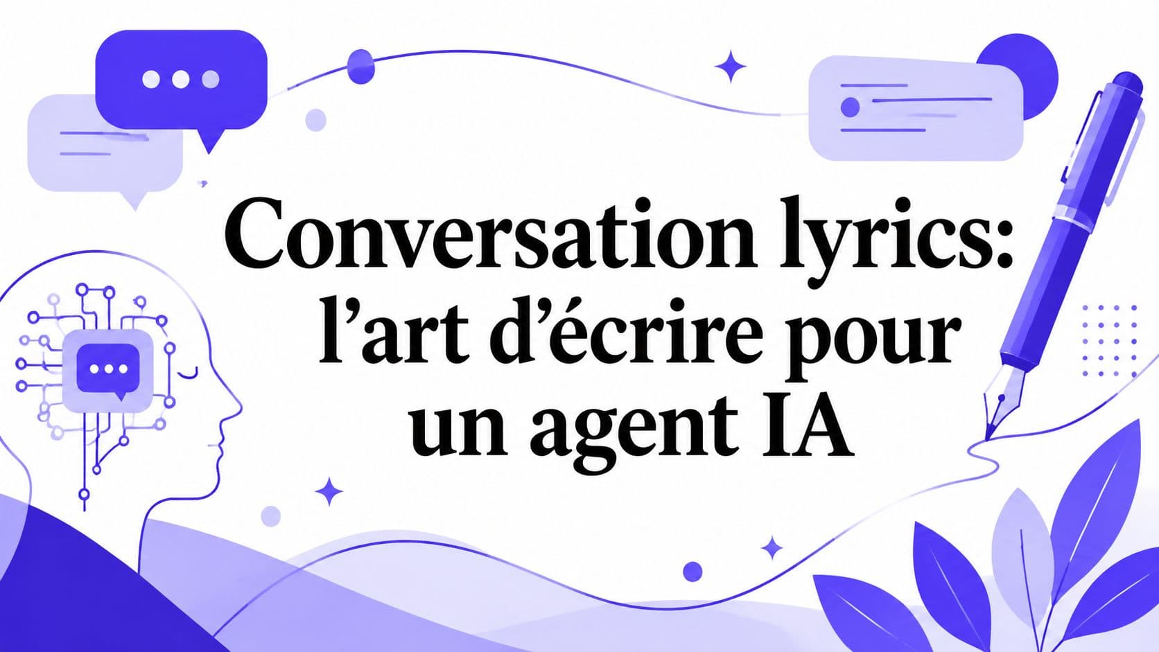 Conversation lyrics: l'art d'écrire pour un agent IA