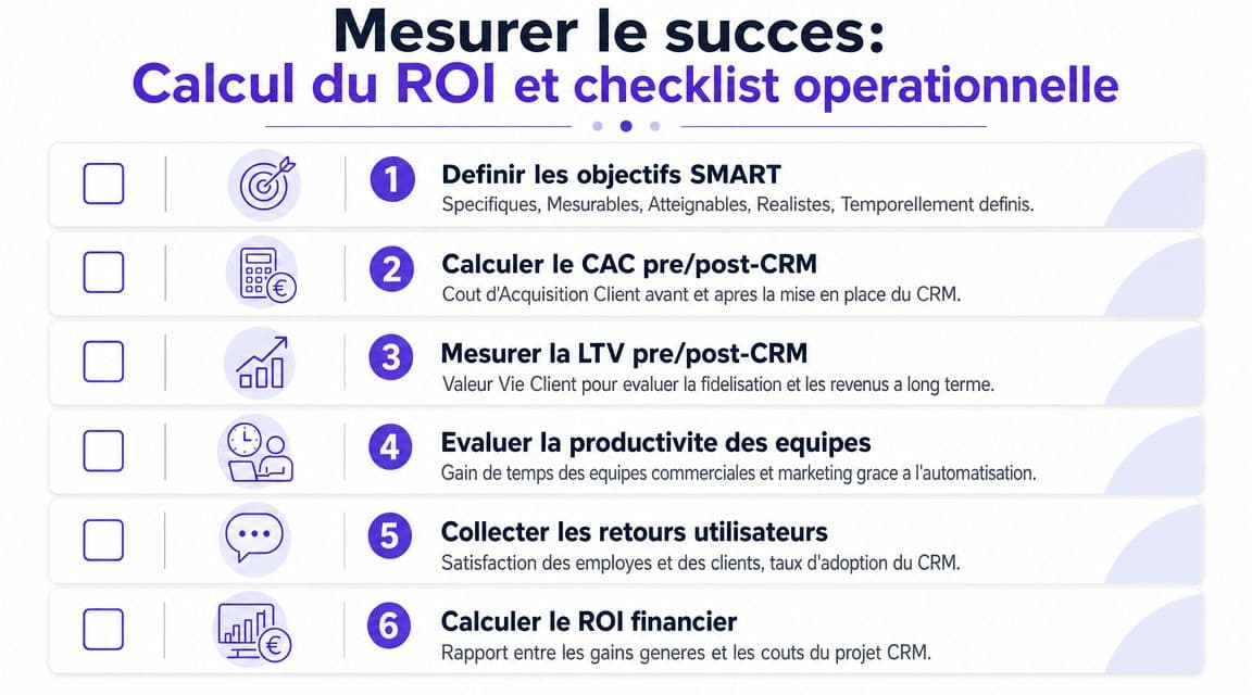 Mesurer le succès: Calcul du ROI et checklist opérationnelle