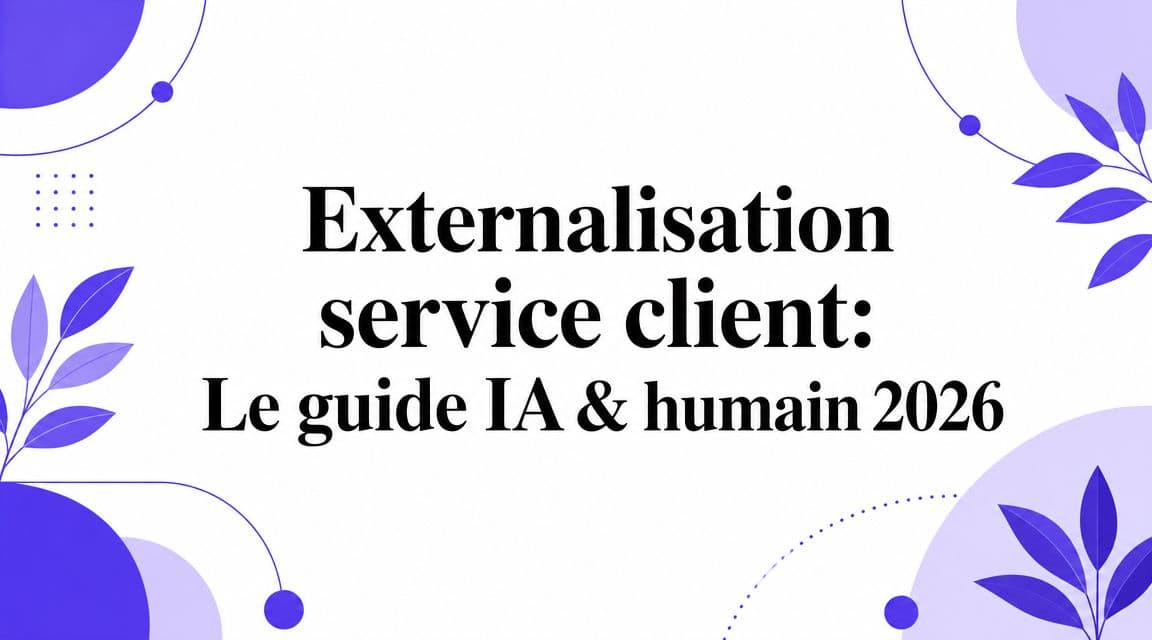 Externalisation service client: Le guide IA & humain 2026