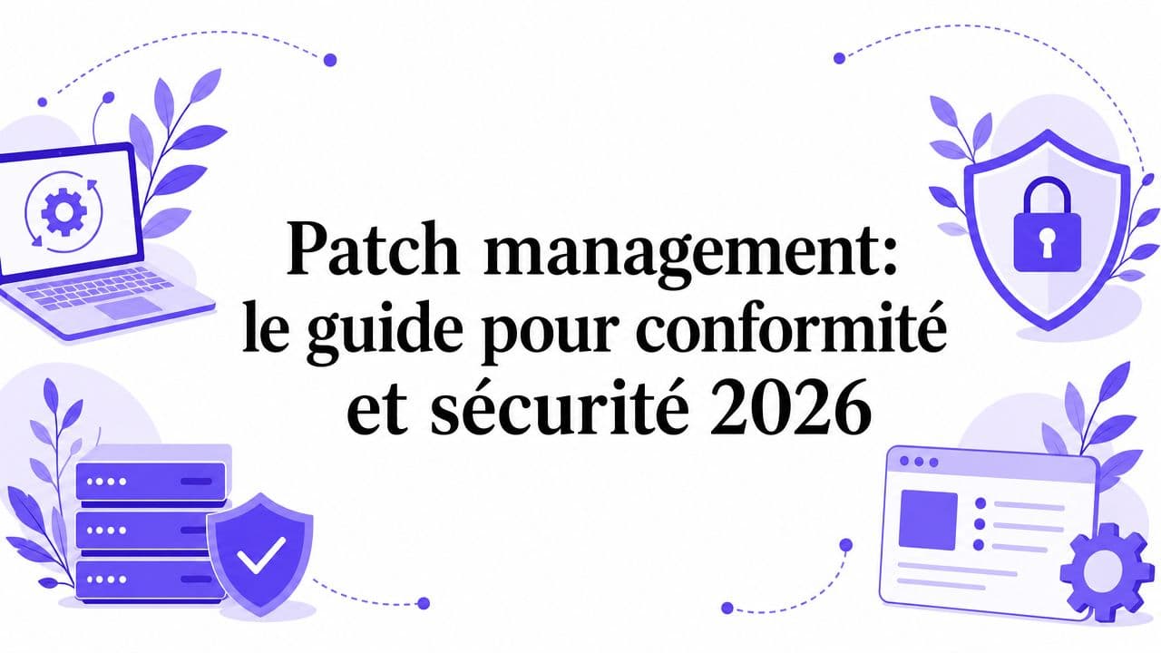 Patch management: le guide pour conformité et sécurité 2026