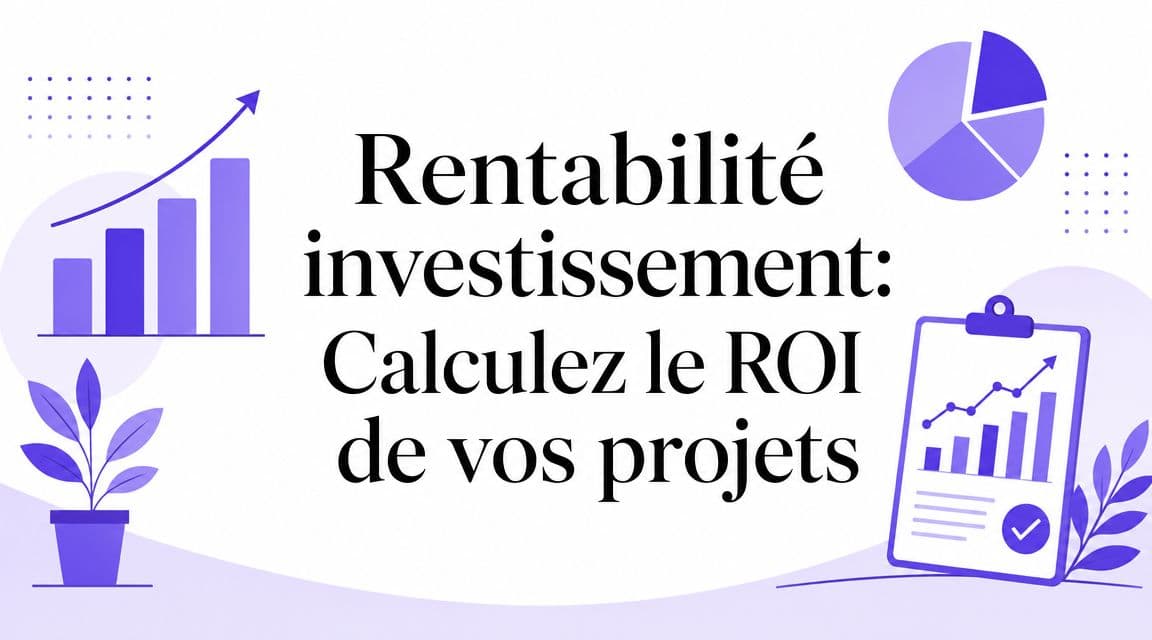 Rentabilité investissement: Calculez le ROI de vos projets