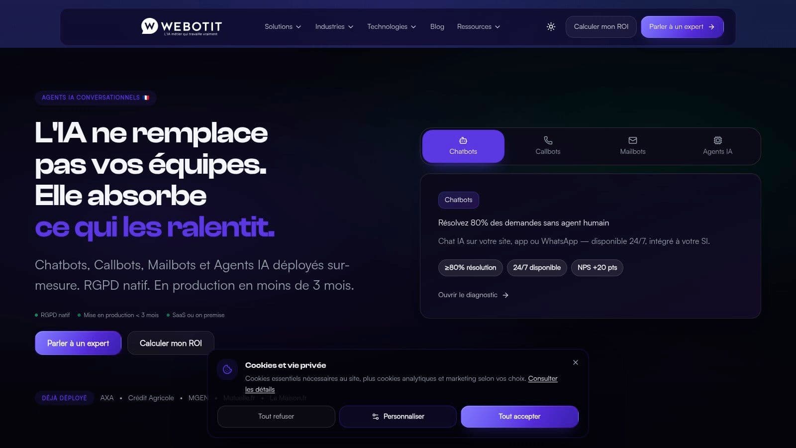 Screenshot from https://webotit.ai
