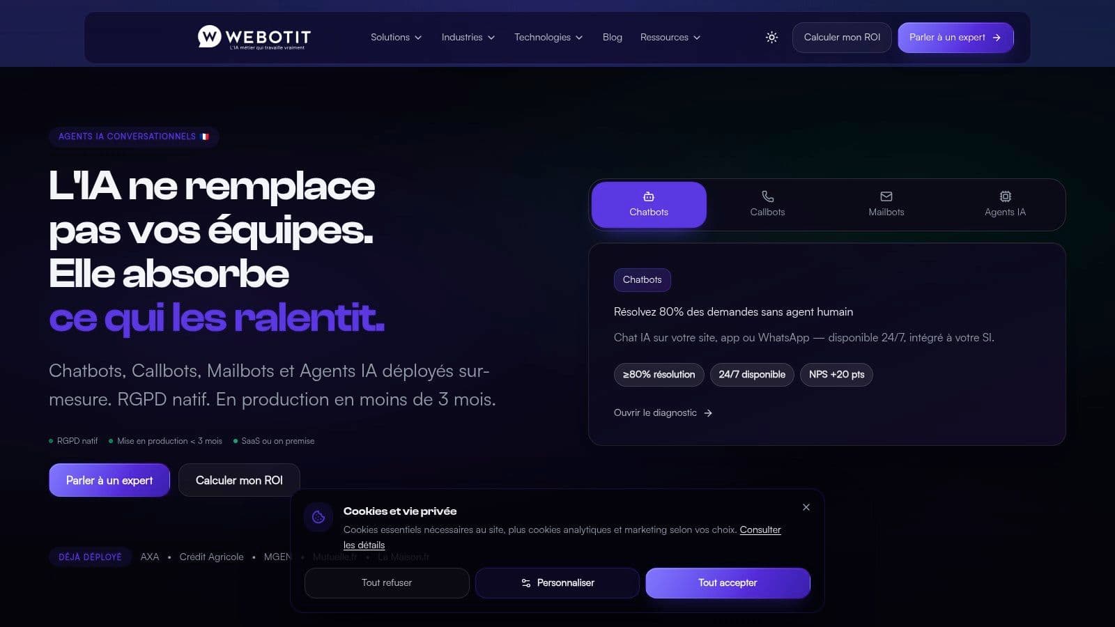 Screenshot from https://webotit.ai